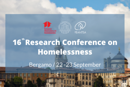 16th European Research Conference on Homelessness 2022