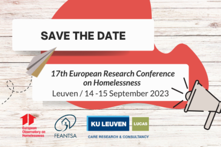 >17th European Research Conference on Homelessness: Call for Abstracts