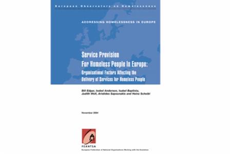 The Changing Role of Service Provision - Organisational Factors Affecting the Delivery of Services for Homeless People (2004)